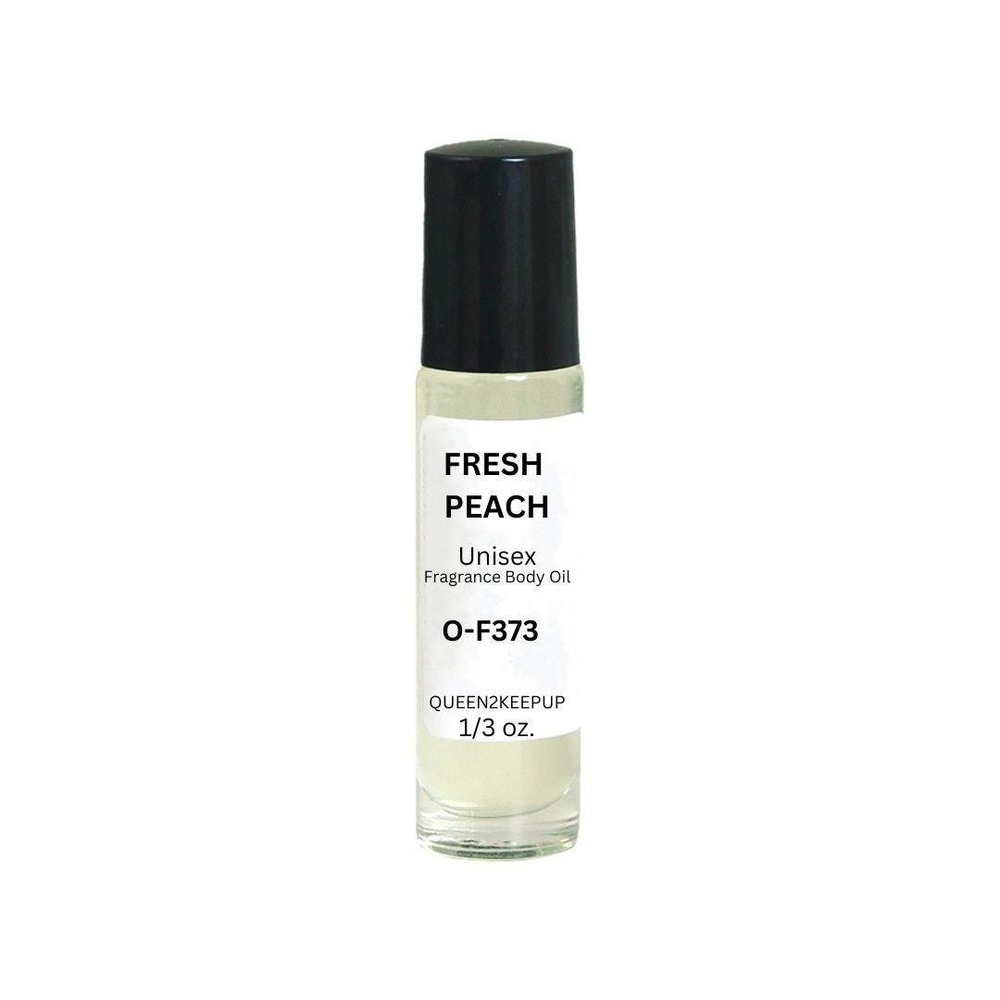 Fresh Peach Unisex Body Oil Juicy Sweet & Bright Fragrance Oil Roll-On Scent